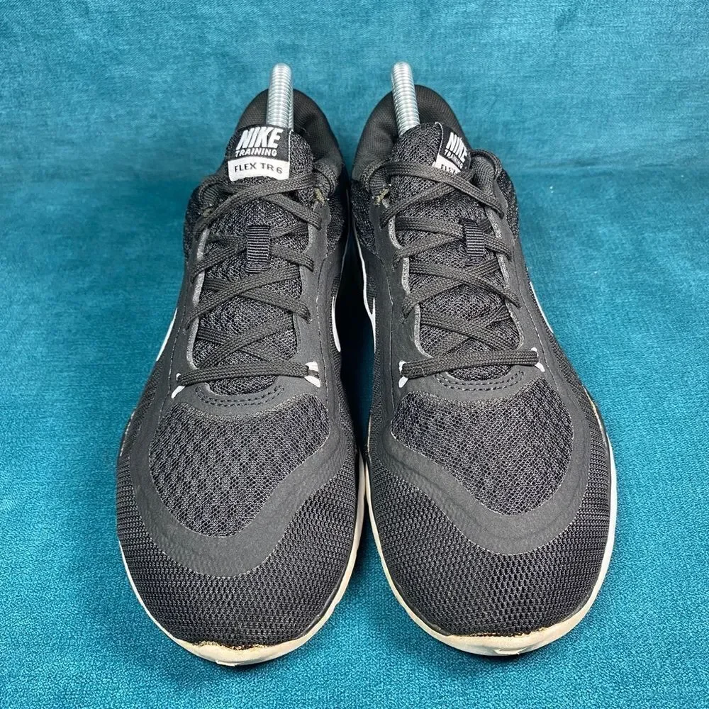 Nike Flex TR 6 Athletic Training Shoes Womens 7.5W Black White